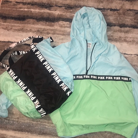 VICTORIA SECRET WIND BREAKER AND BAG